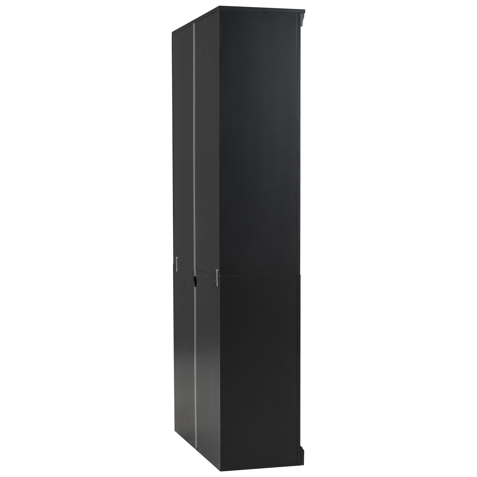 83" Tall Wood Bookcase Suite With Light Strip ,5 Tier Home Decor Bookcase Suite With Adjustable Shelves,Storage Organizer,Free Standing Storage Shelves Suite For Living Room,Home Office,Black Black