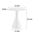 White Coffee Table, Simple Modern Negotiation Table, Balcony Dining Table White Mdf Metal