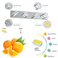 Led Modern Chrome Stainless Steel Vanity Lights, 4 Lights Acrylic Bathroom Vanity Light Chrome Stainless Steel Acrylic