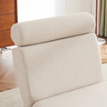 Single Sofa Chair Foldable Single Sofa Bed With Pillow,Portable Foldable Sofa Bed,Leisure Sofa Chair,Easy To Store,Made Ofand Wearable Linen Cream White Cream White Primary Living Space Modern Foam Linen
