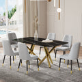Large Modern Minimalist Rectangular Dining Table With 0.39 