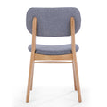 Chair Set Of 2 Gray Fabric