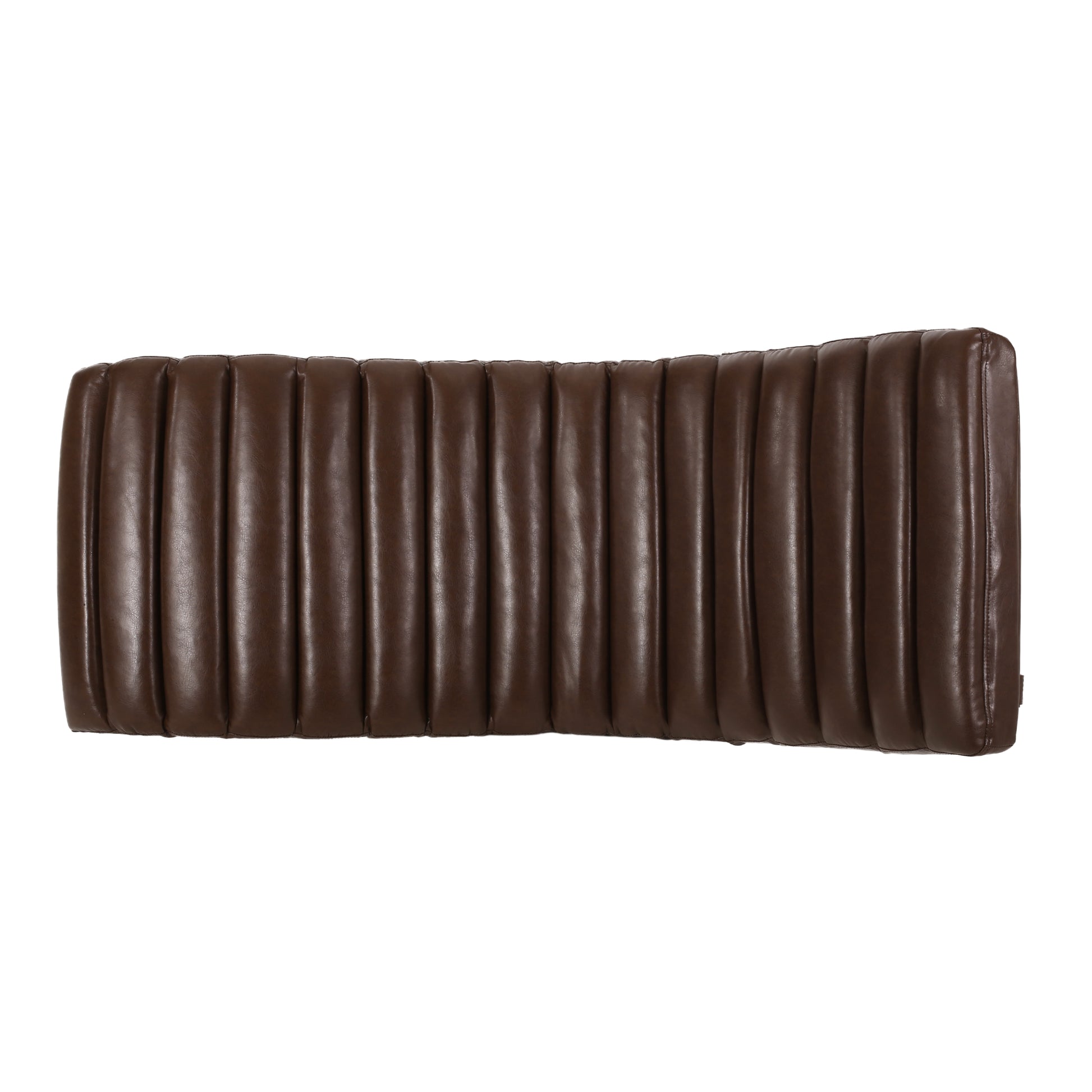 S Chaise Lounge Dark Brown Pu Leather