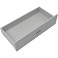 Twin Over Full Bunk Bed With Storage Drawers, Wooden Bunk Bed With Ladder And Safety Guard Rails Gray Full Gray Wood