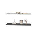Floating Shelf Lyle, Living Room, Matt Gray Matte Gray Particle Board Engineered Wood