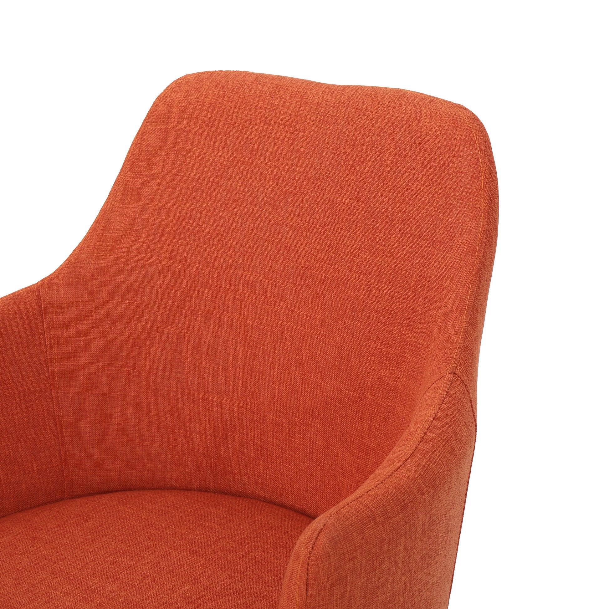 Dining Chair Orange Fabric