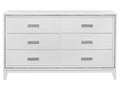 Almera Glitter White Dresser White Rubber Wood