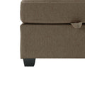 Oversized Modern 6 Seat Upholstered Sofa, Large Sectional Sofa With Storage Seats And Ottomanssofa Bed With Thick And Soft Cushions At All Sidesadjustable Arms And Backs Brown Brown Polyester 4 Seat