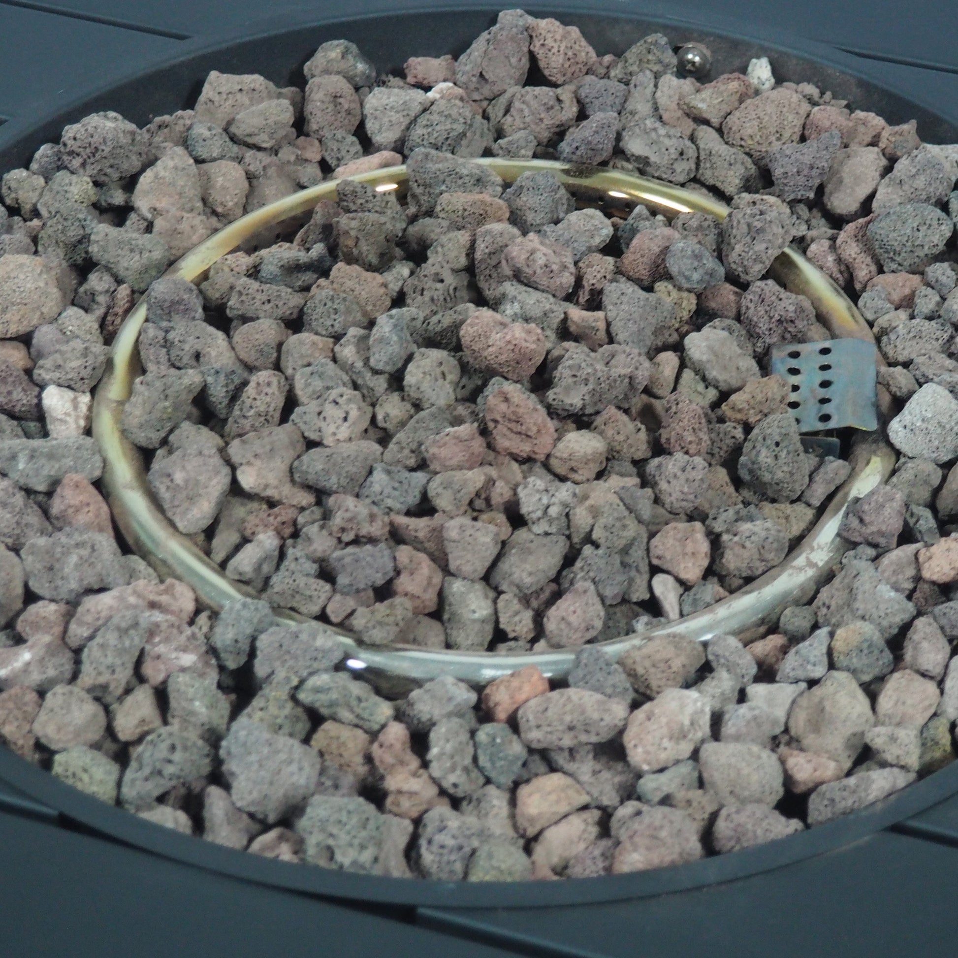 Octagon Iron Fire Pit 50000Btu Black Iron