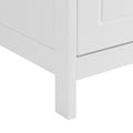 Bathroom Storage Cabinet, Cabinet With Two Doors And Drawers, Adjustable Shelf, Mdf Board, White White Mdf