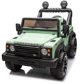 Licensed 2015 Land Rover Defender 90,24V Kids Ride On Xxl Car W Parents Control,2Wd,Four Wheel Suspension,Bluetooth,Mp3,Music,Power Display,Led Lights,Speeds 1.86 3.11Mph For Kids 3 7. Green Polypropylene