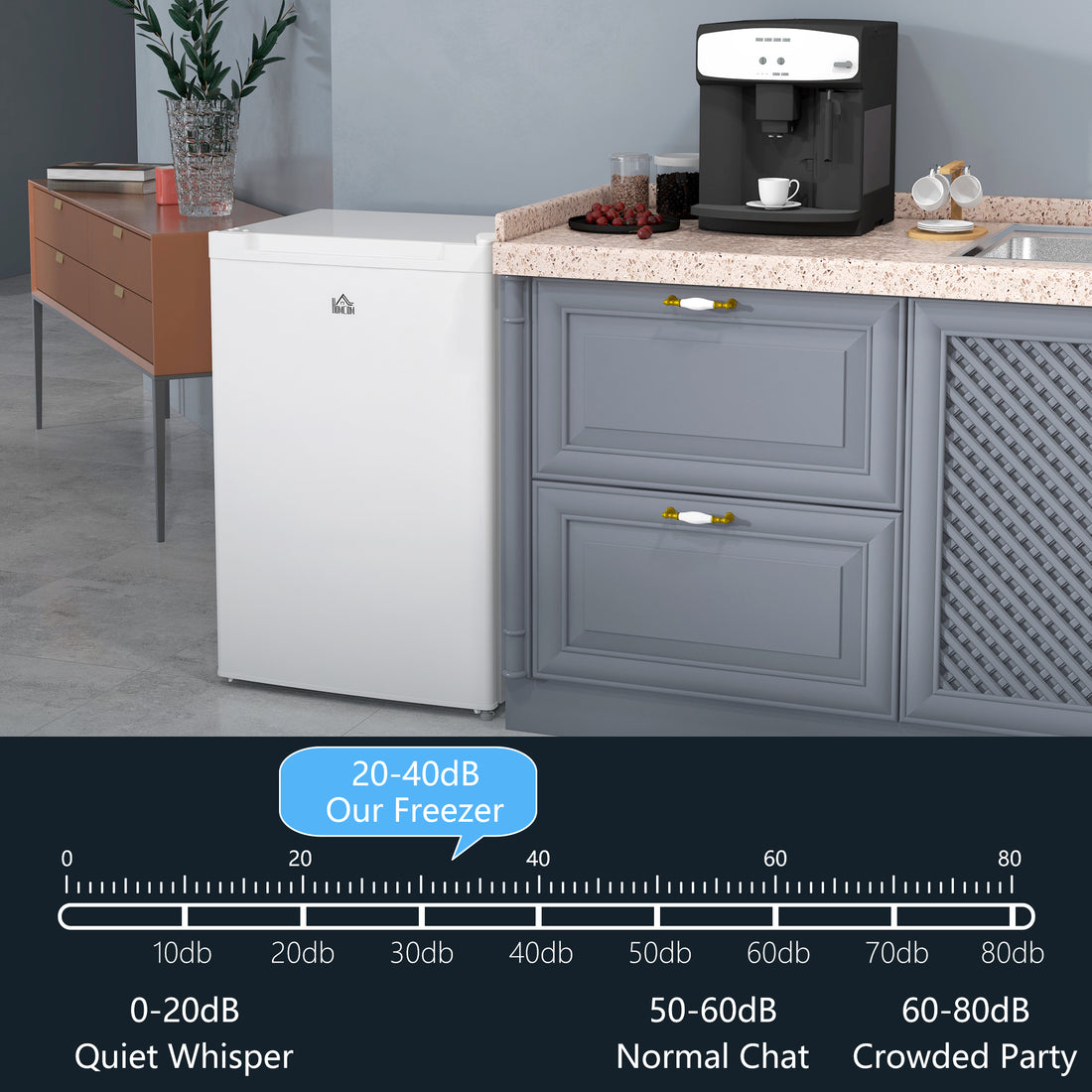 Homcom Upright Freezer, 3.0 Cubic Feet Compact Mini Freezer With Reversible Single Door And Adjustable Thermostat, Small Freezer For Home, Dorm, Apartment, Home Office, White White Steel