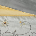 Embroidered 7 Piece Comforter Set Yellow Queen Queen Yellow Polyester