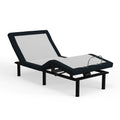 Model P2 Adjustable Base Twin Long: Massage, Usb, Led Night Light, Zero Clearance Twin Xl White Charcoal Metal