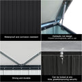 Metal Storage Box Store Small Black Metal