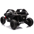 24V Two Seater Kids Ride On Utv W Parents Control,20In Seat Width,400W Super High Power,Four Wheel Suspension,Bluetooth,Mp3,Usb,Led Light,Horn,Rear Storage Space,Speeds 3.73 4.97Mph For Kids Aged 3 . Black 100 149 Lbs Polypropylene