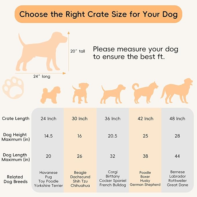 Folding Metal Wire Dog Crate, 30 Inch Durable, Foldable, Collapsible Double Door Dog Crate With Removable Leak Proof Pan, Portable Dogs Crate With Divider, Black Black Iron