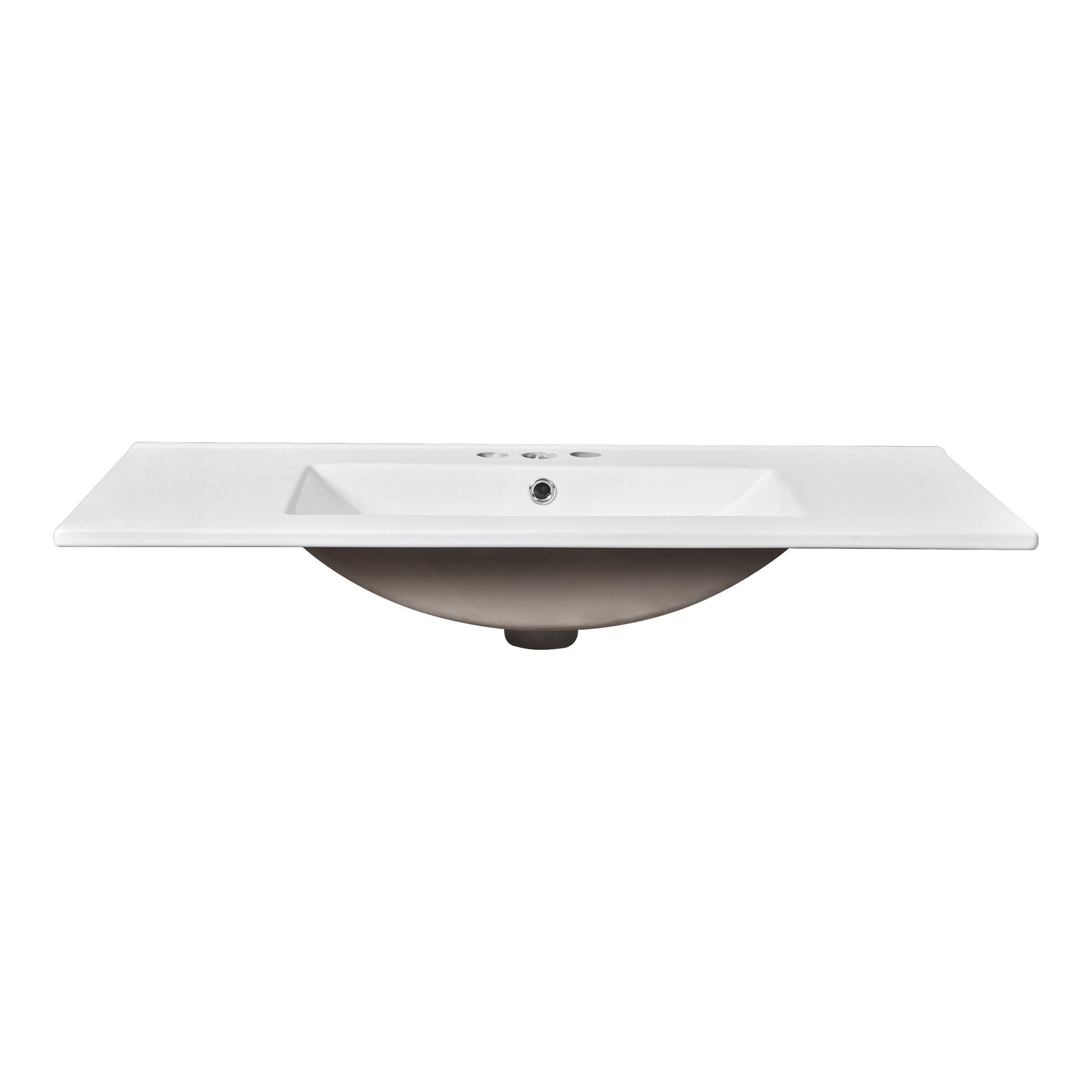 36'' Bathroom Vanity With Top Sink, Modern Bathroom Storage Cabinet With 2 Drawers And A Tip Out Drawer, Single Sink Bathroom Vanity Grey Bathroom Solid Wood Mdf Ceramic,Solid Wood Mdf