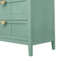 3 Drawer Cabinet, American Furniture,Suitable For Bedroom, Living Room, Study Light Green Mdf