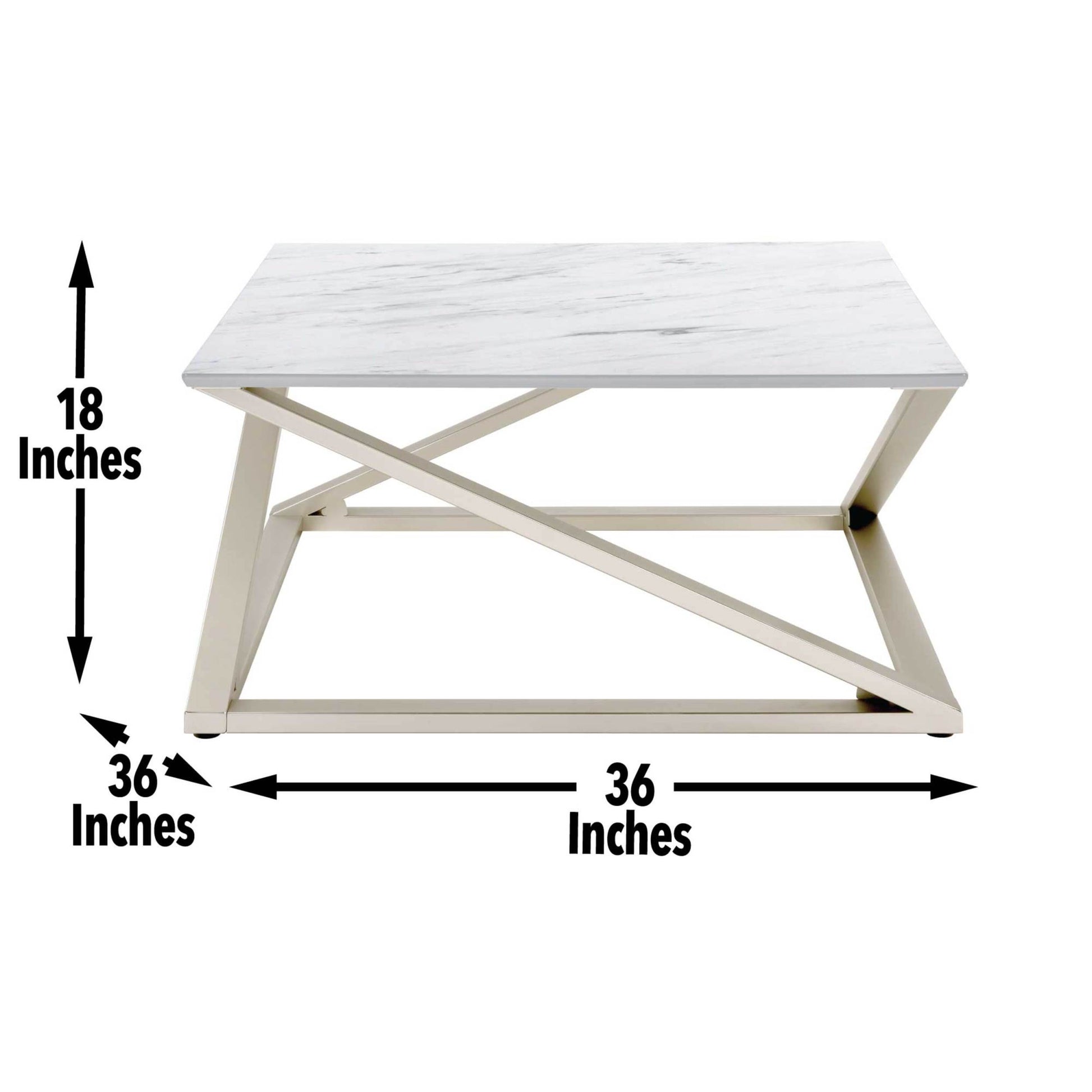 Zurich 3 Piece Occasional Table Set White White Wood