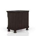 Dark Cherry Nightstand Two Drawer Cherry Solid Wood Mdf