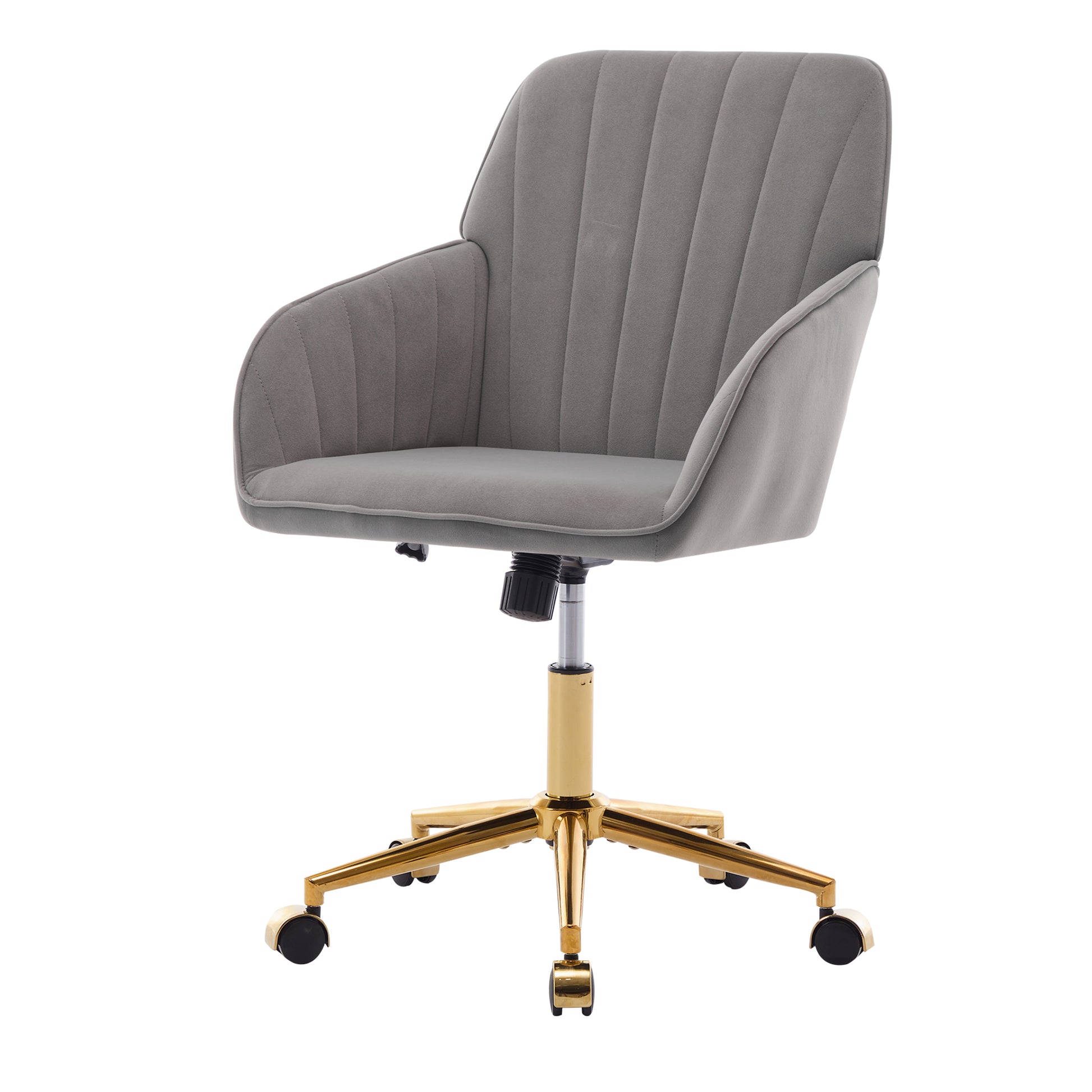 Ty Office Chair Gray Velvet