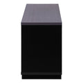 Tv Stand, 48 Inch, Console, Media Entertainment Center, Storage Cabinet, Drawers, Living Room, Bedroom, Black And Grey Laminate, Contemporary, Modern Black 80 89 Inches Particle Board