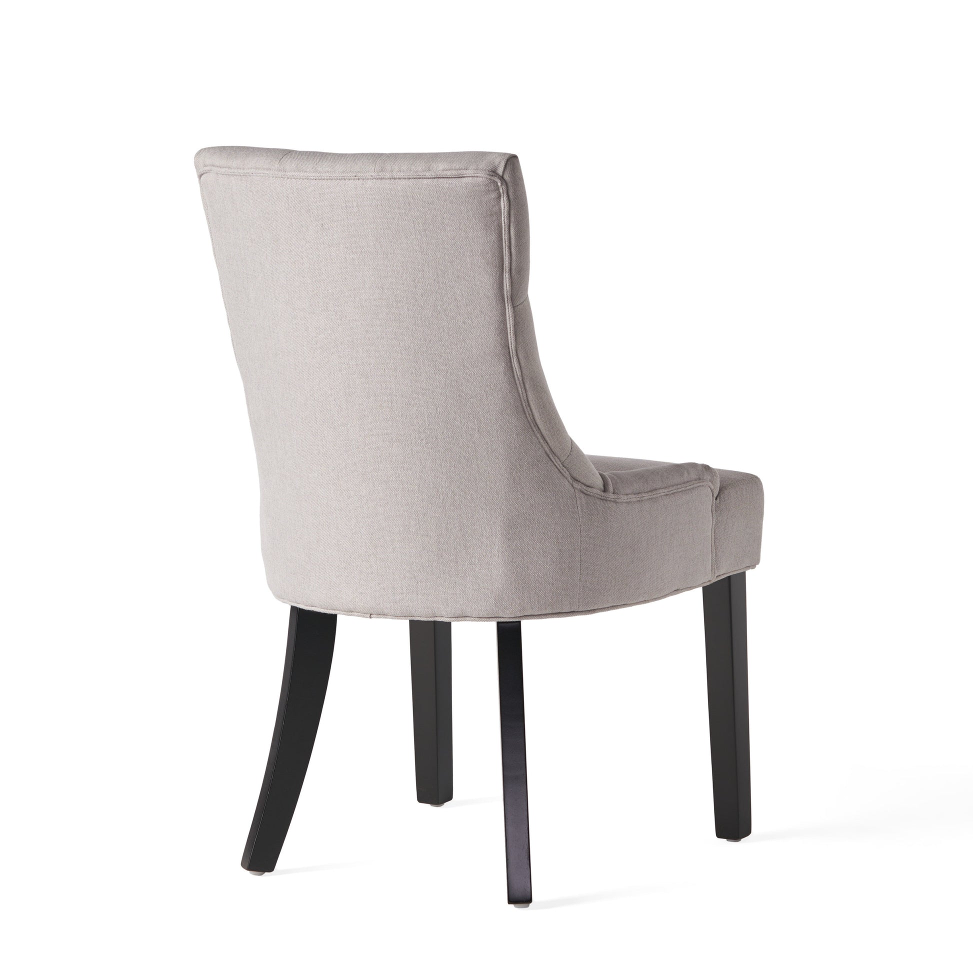 Cheney Dining Chair Kd Light Grey Wood Fabric