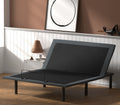 Btx4 Twin Xl Adjustable Bed Base With Head And Foot Position Adjustment Box Spring Not Required Twin Xl Black Grey Steel