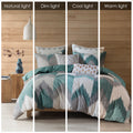 3 Piece Duvet Cover Mini Set King Multicolor Cotton