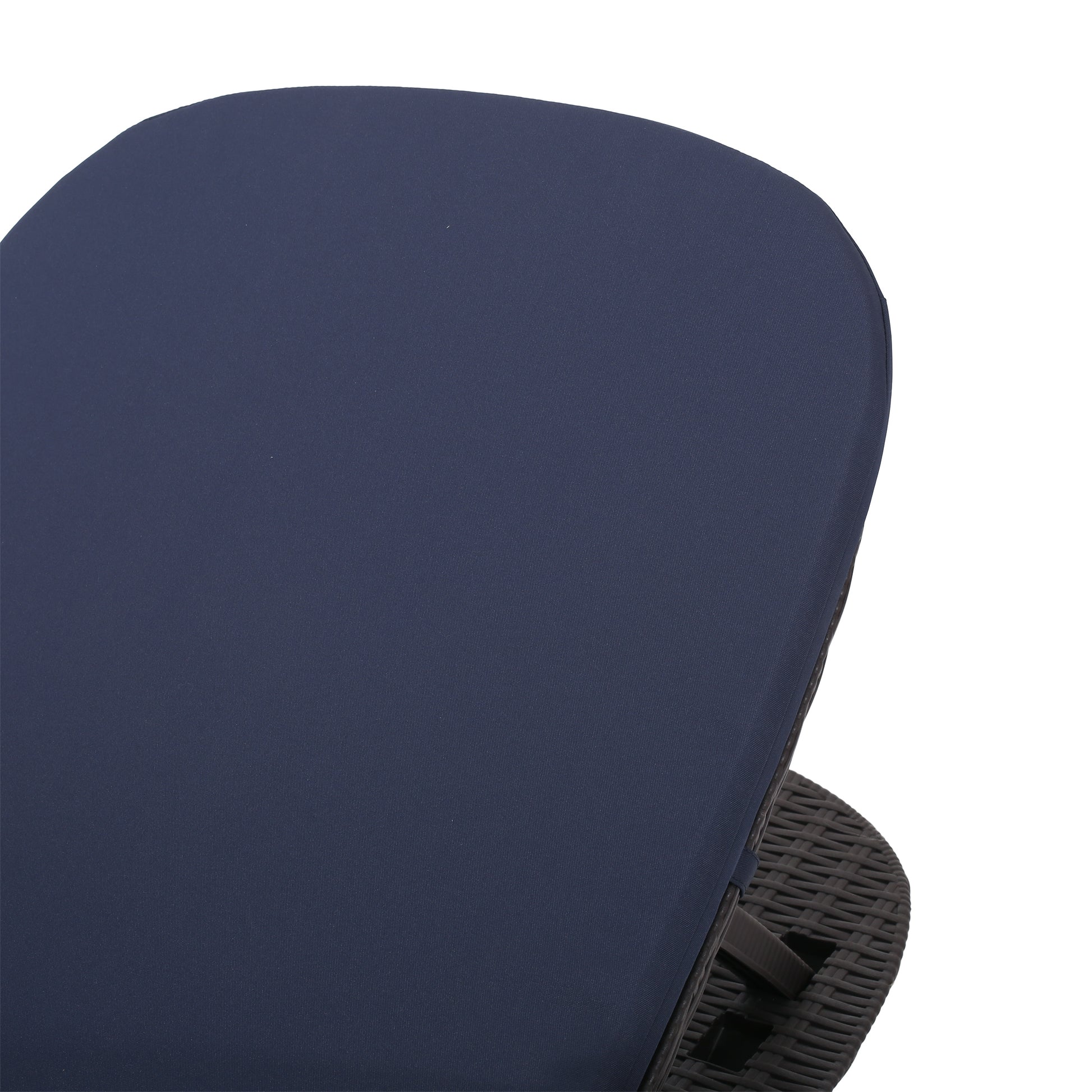 Mikael Chaise Lounge With Cushion Dark Brown Polypropylene