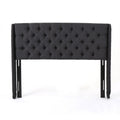 King Cal King Headboard King Black Fabric