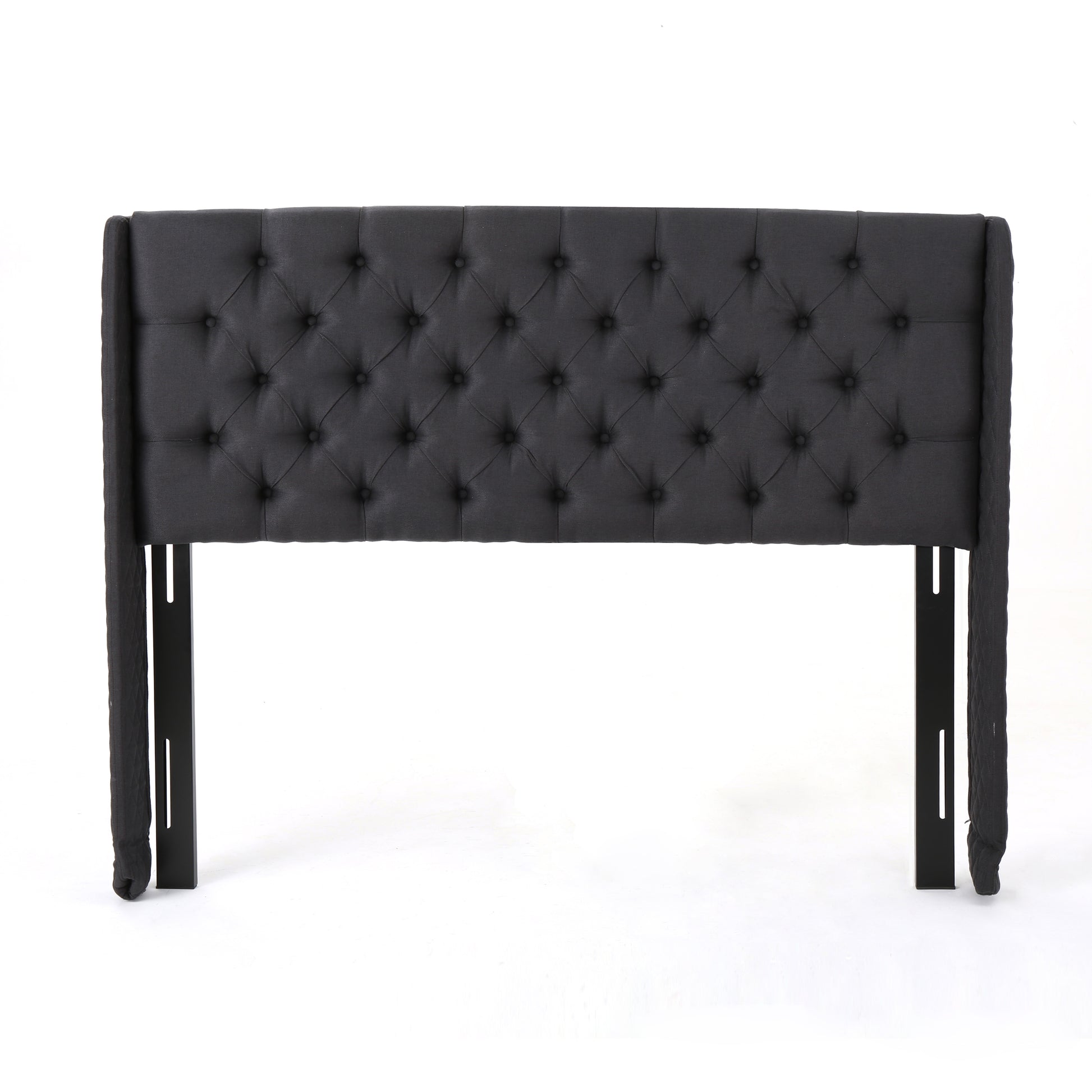 King Cal King Headboard King Black Fabric