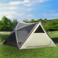 Outsunny 2 3 People Pop Up Camping Tent Waterproof Automatic Instant Tent Portable Cabana Beach Tent With Rainfly, Carry Bag, Windows And Doors, Outdoor Camping Hiking Indoor Brown Polyester