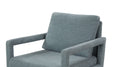 Mid Century Armchair2Pcs, Accent Chair With Wood Legs & Soft Cushion For Living Room, Bedroom, Home Office, Study, Dim Grey Grey Foam Wood Fabric