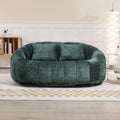Coolmore Bean Bag Sofa Lazy Sofa Durable Comfort Lounger High Back Bean Bag Chair Couch For Adults And Kids, Indoor & Outdoor, Accent Floor Soft Lounge Chair Emerald Chenille Emerald Foam Chenille 2
