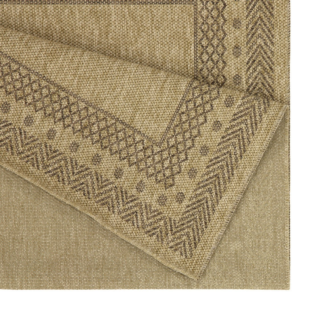 Earth Gc Ntl1007 Jute Mocha 5 Ft. 3 In. X 7 Ft. 3 In. Indoor Outdoor Area Rug Natural & Light Brown Polyester Polypropylene