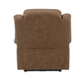 Omarion Power Recliner W Lift, Heating & Massage, Brown Leather Aire Lv02997 Brown Upholstered