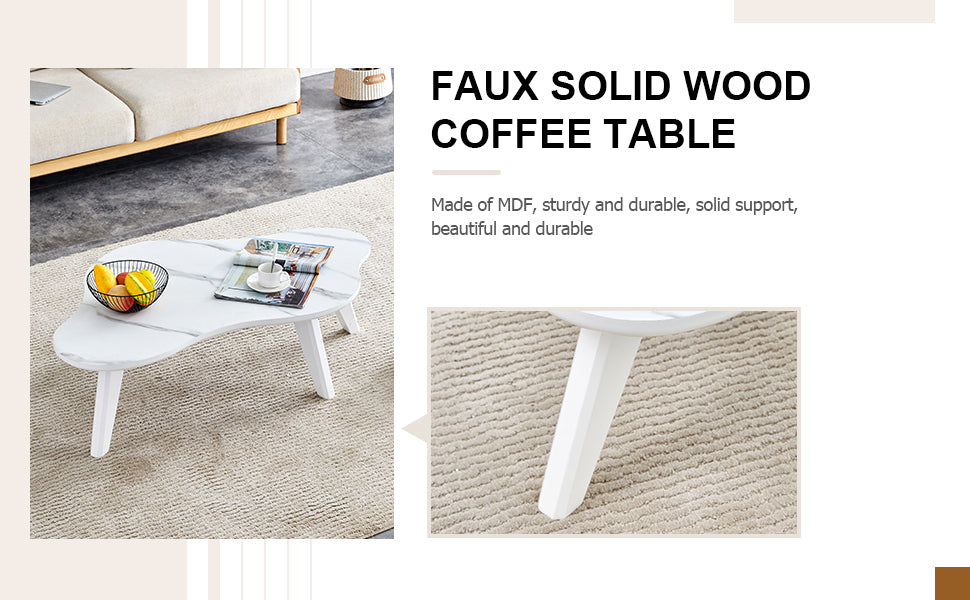 Modern Minimalist White Table Top. Cloud Shape Gives You A Experience, Computer Desk. The Game Table. Suitable For Dining And Living Rooms. White Mdf