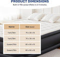 Twin Camping Air Mattress With Built In Electric High Speed Pump, 18