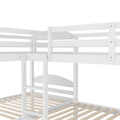 Twin L Shaped Bunk Bed With Trundle White Old Sku:Lp000024Aak White Solid Wood