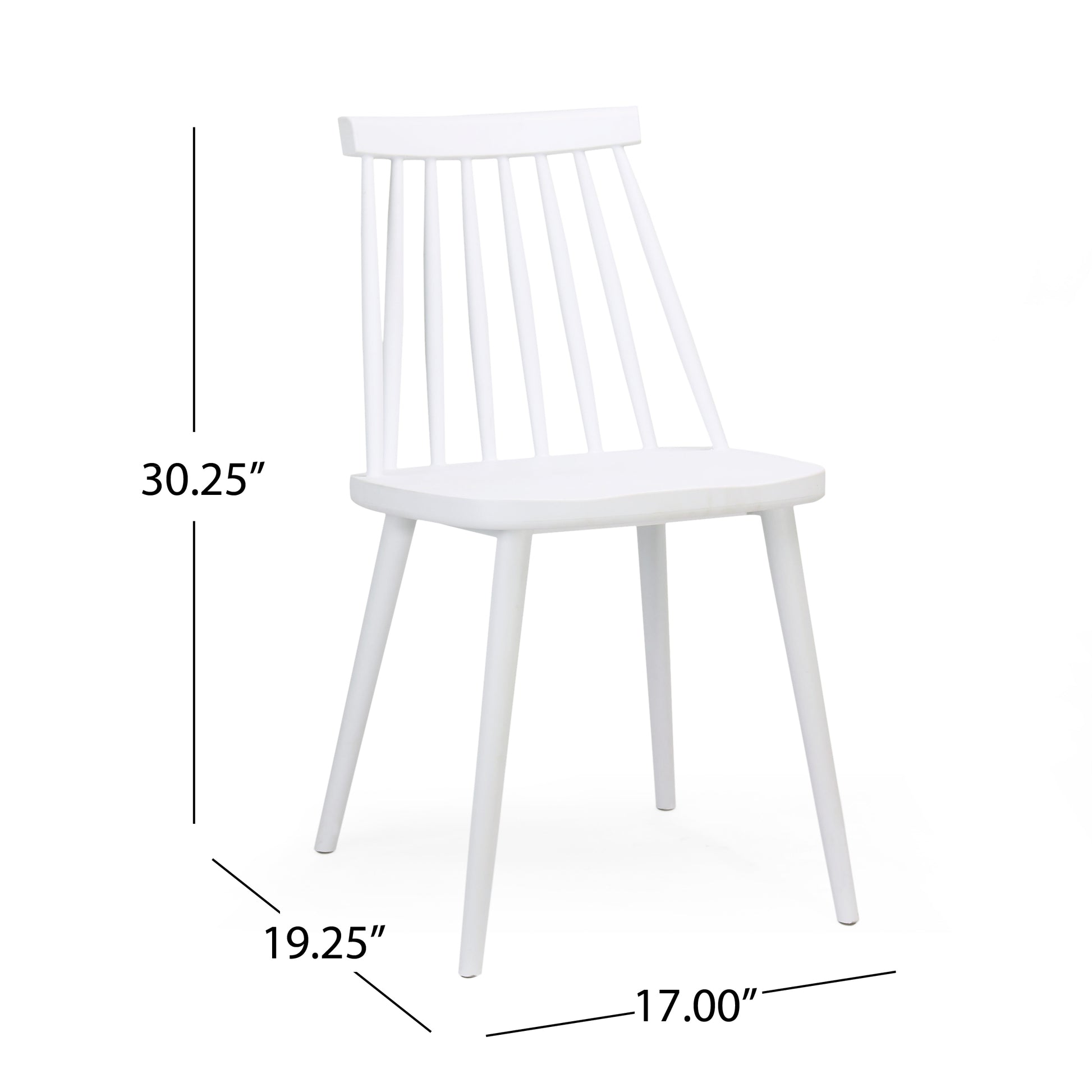 Dining Chair White Polypropylene