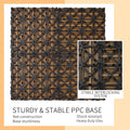 Wood Plastic Composite Deck Tiles Set Of 20, Sustainable Fsc Composite Decking Resist Rust, Water, Weather, Easy To Diy & Maintain, Ideal For Patios, Balconies, Rooftops, Burlywood Burly Wood Wood Plastic