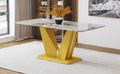 Modern Minimalist Rectangular Dining Table, 0.4 