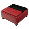 Mansfield Ottoman Red Pu