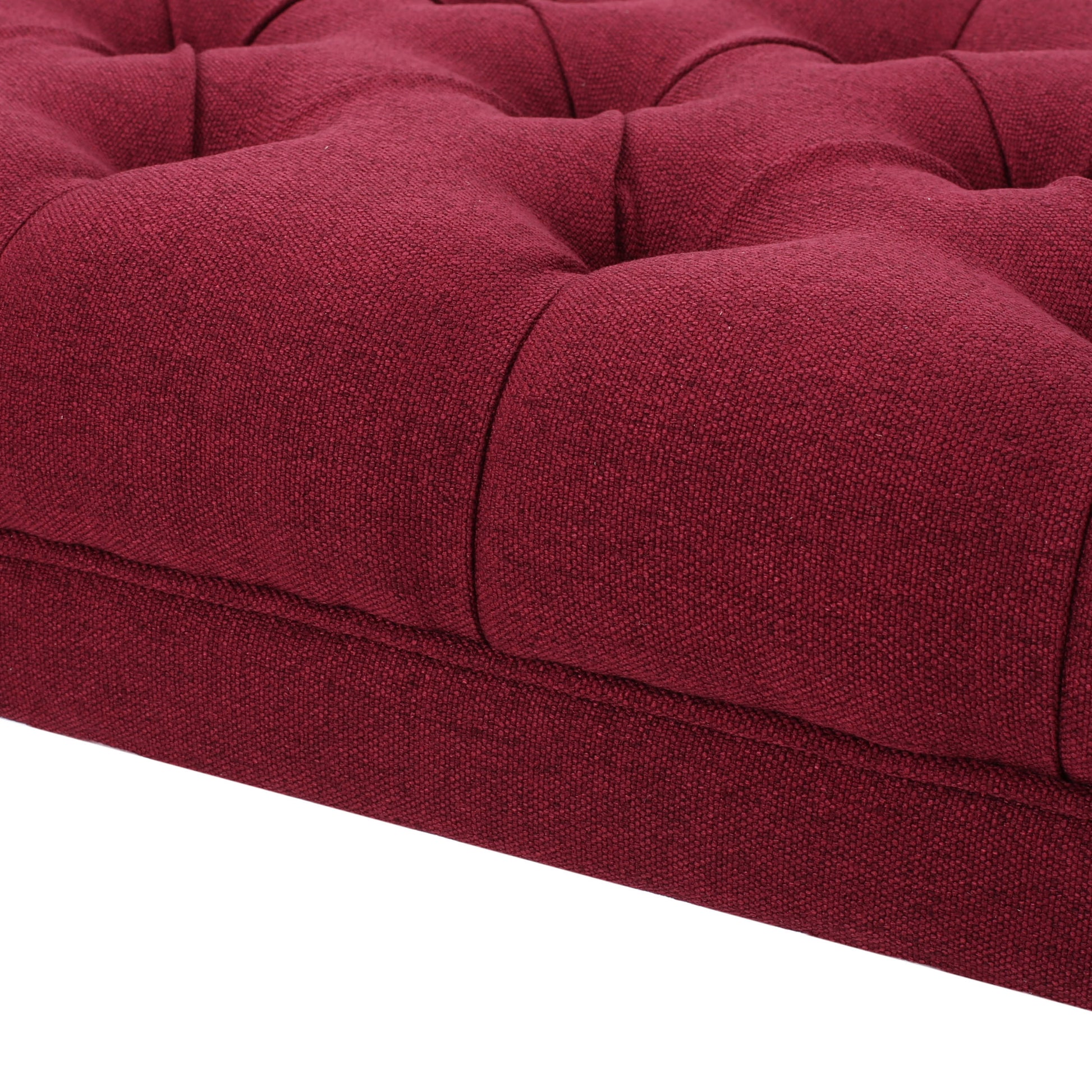 Hilton Ottoman Red Fabric