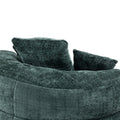 Coolmore Lazy Sofa Durable Comfort Lounger High Back Bean Bag Chair Couch With Three Pillows For Adults And Kids, Indoor & Outdoor, Single Gaming Sofa Chair For Bedroom,Office Emerald Chenille Emerald Foam Chenille 1 Seat
