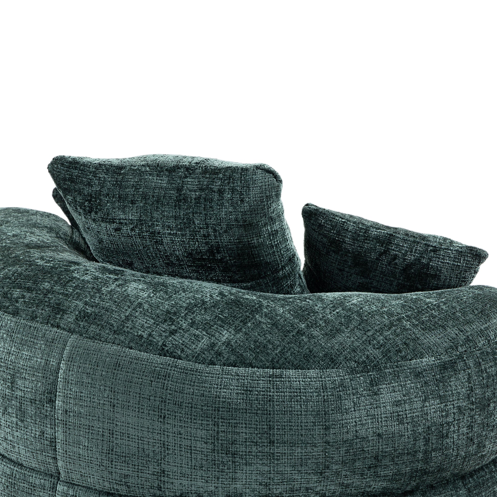 Coolmore Lazy Sofa Durable Comfort Lounger High Back Bean Bag Chair Couch With Three Pillows For Adults And Kids, Indoor & Outdoor, Single Gaming Sofa Chair For Bedroom,Office Emerald Chenille Emerald Foam Chenille 1 Seat