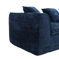 Coolmore Boucle Sofa 3 Seater For Living Room Oversized Comfy Sofa Unique Double Seat And Corner Construction For Apartment, Office Left Hand Facing Navy Navy Primary Living Space Foam Boucle 3 Seat