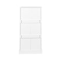 Kitchen Storage Cabinet With Adjustable Shelves, Racks And Doors, Freestanding Kitchen Hutch Cupboard, Buffet Sideboard For Living Room Or Dining Room, White White Particle Board Mdf